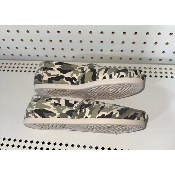 TOMS Alpargata Womens Canvas Casual Slip On Flats Loafers Size 6 Camouflage - Picture 5 of 9